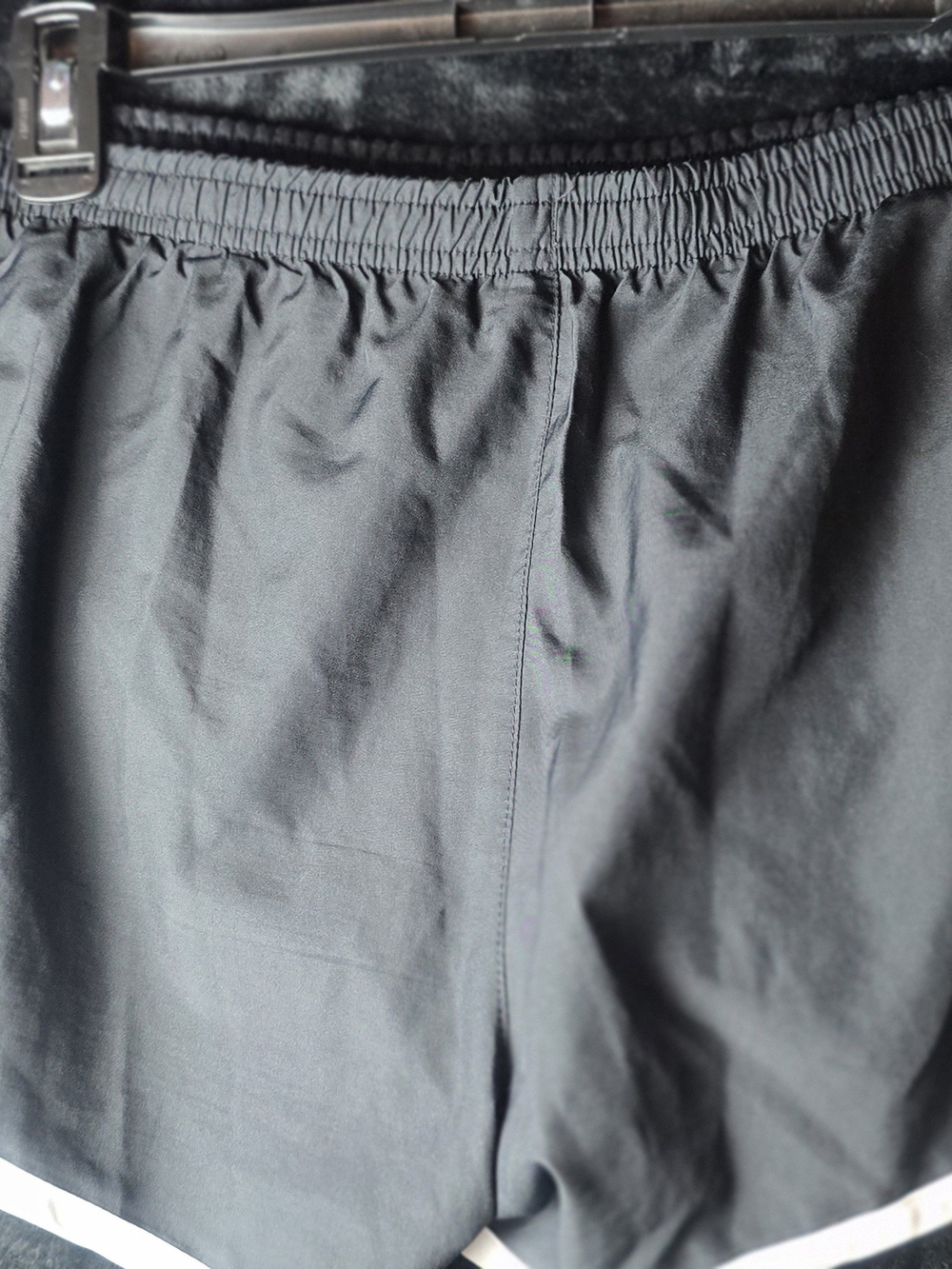 Nike Black Women's Athletic Shorts with White Trim